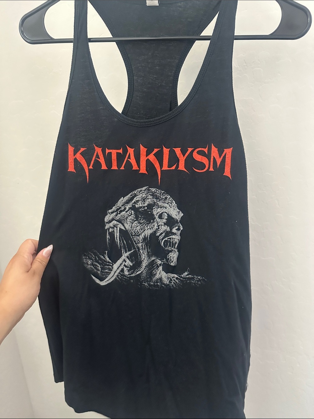 Black Graphic Kataklysm Racerback Tank Top